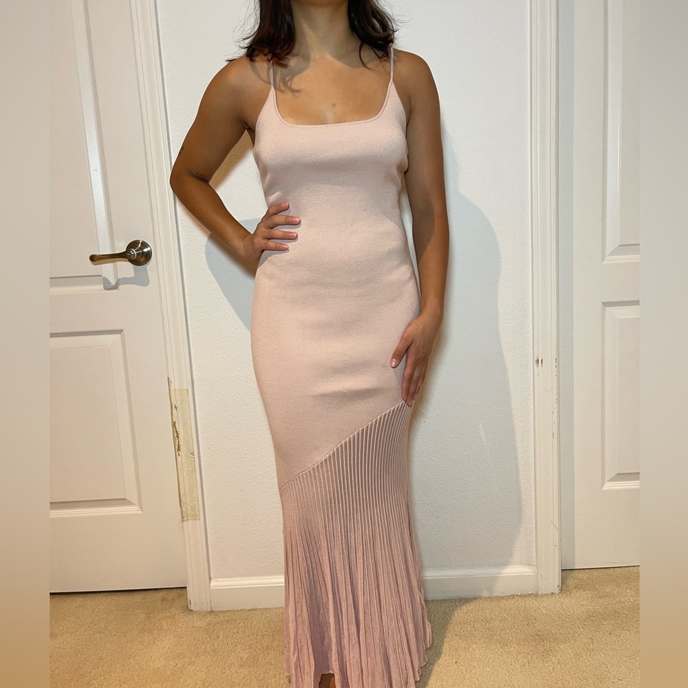 Zara Dusty Pink Spaghetti Strap Dress
